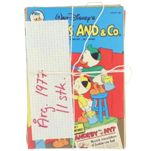 Anders And blade, 1977, 11 stk fra LEGO, Anders And & Co.