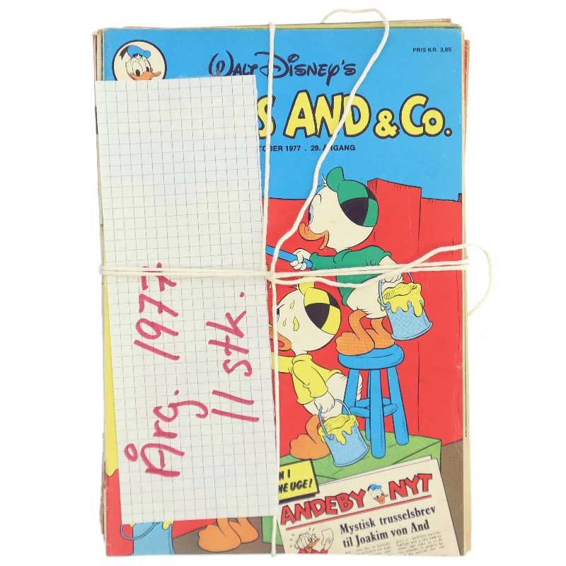 Anders And blade, 1977, 11 stk fra LEGO, Anders And & Co.