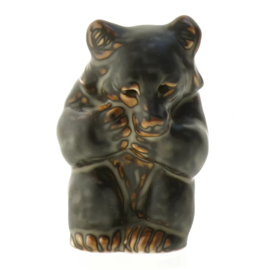 Keramisk bjørne figur fra Royal Copenhagen (str. 9 cm)