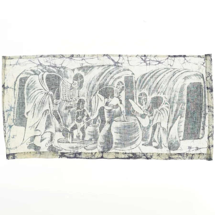 Batikvægkunst fra Kenya (str. 80x37,5 cm)
