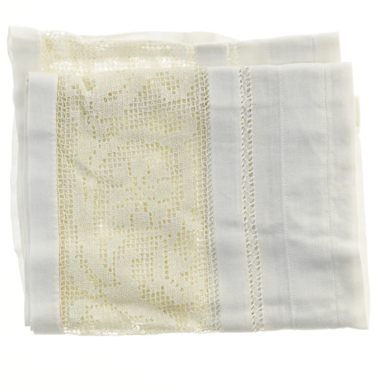 Flot duge med blonder (str. 184x28 cm)