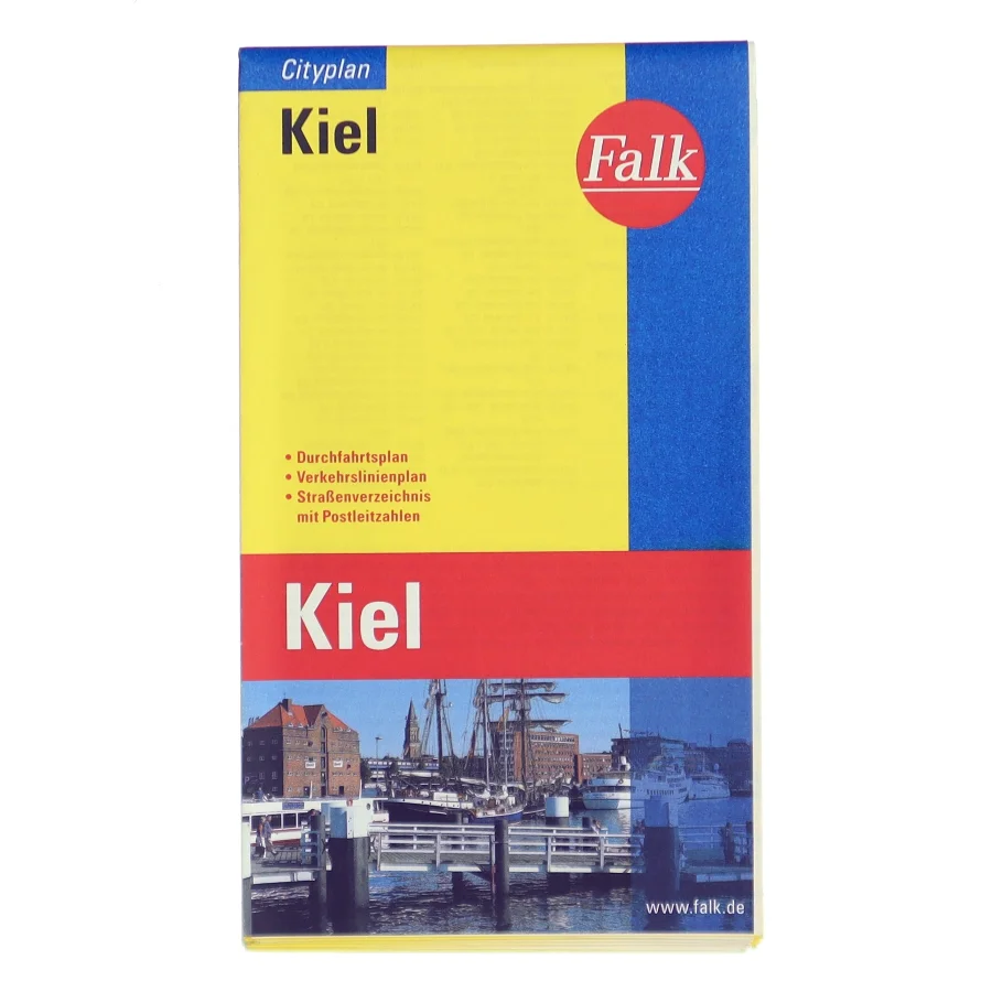 Bykort over Kiel fra Falk (Bog)