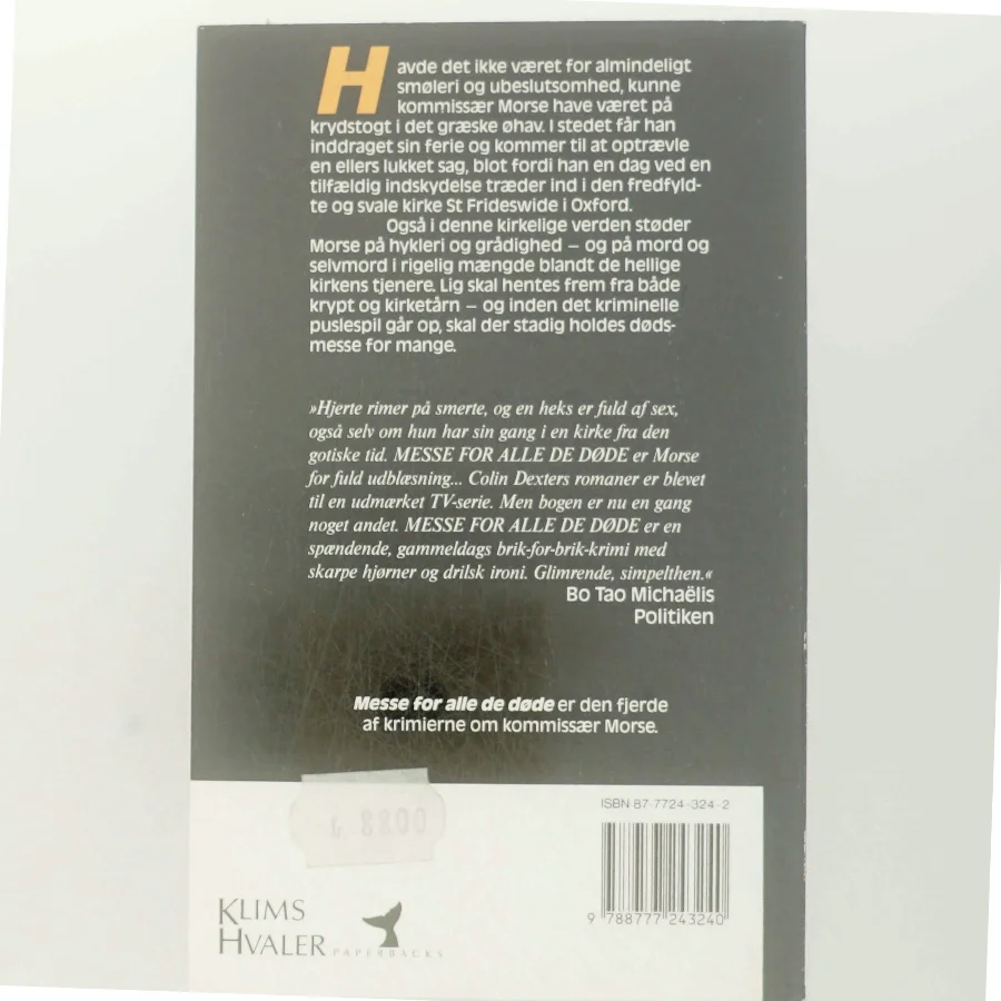 Messe for alle de døde af Colin Dexter (Bog)