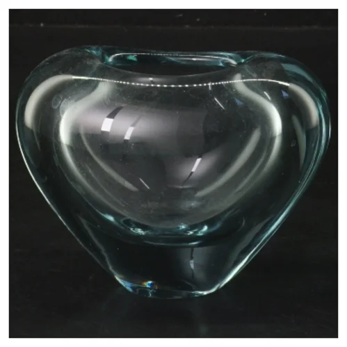 Glasvase, hjerteformet (str. 11,5 cm)