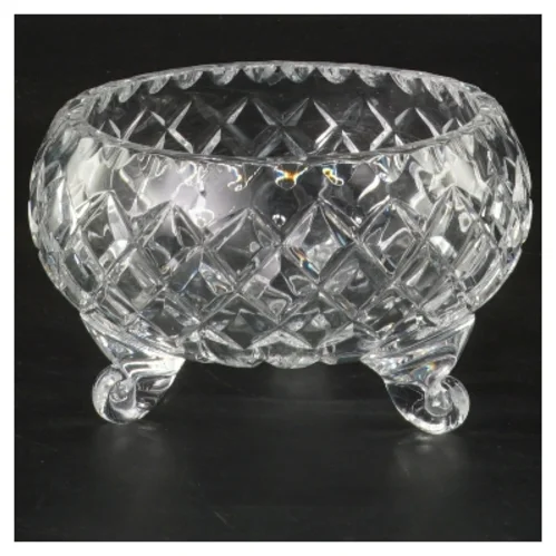 Glaskrukke på fod (str. Ø 10 cm)