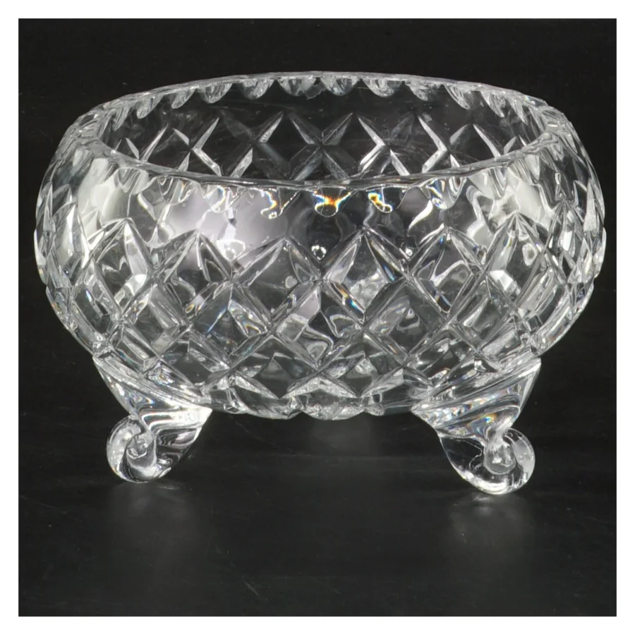 Glaskrukke på fod (str. Ø 10 cm)