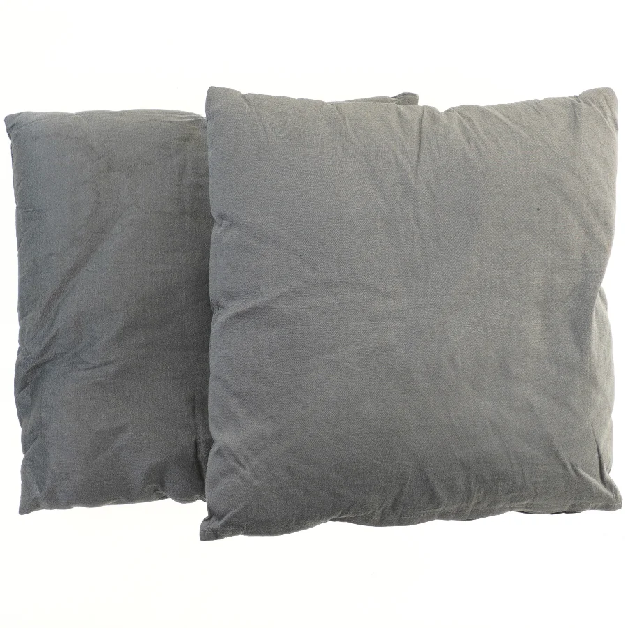 Grå puder (str. 39x41 cm)