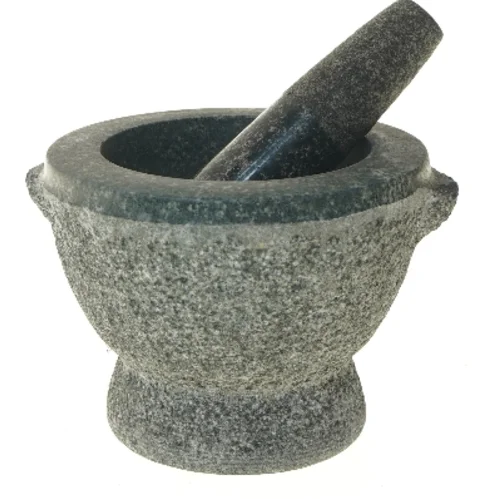 Granit morter med støder (str. 16 cm)