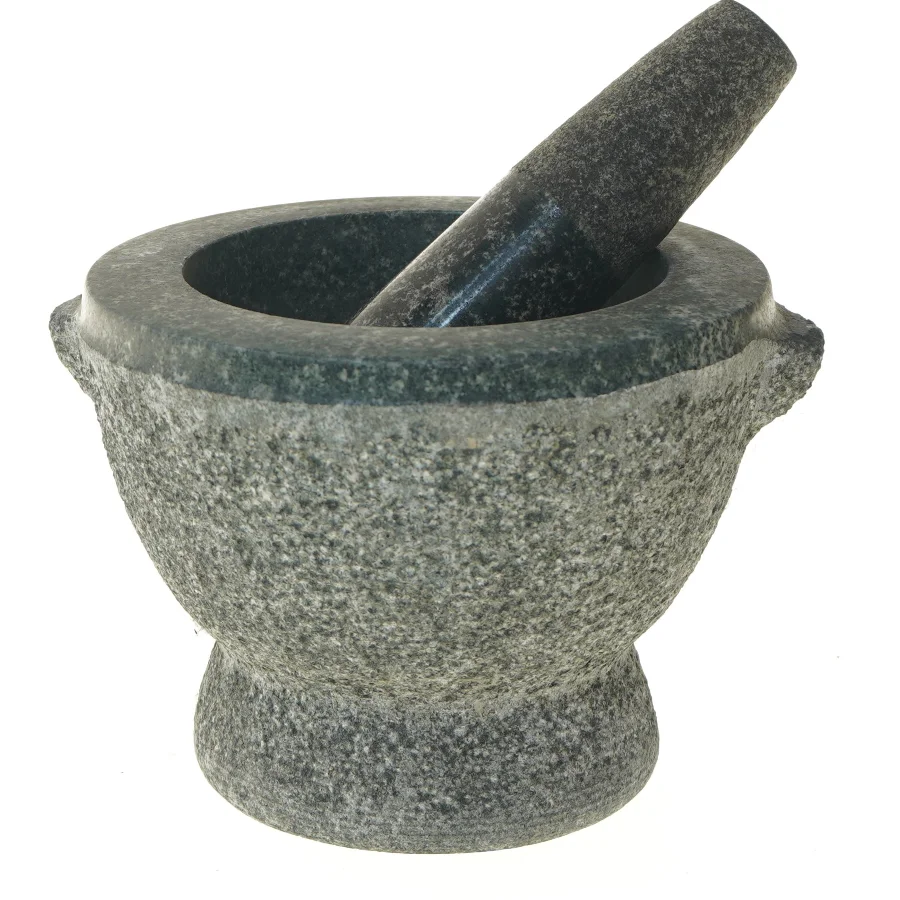 Granit morter med støder (str. 16 cm)