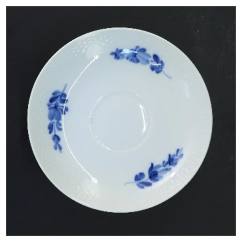 4 porcelænstallerkener med blå blomst motiv fra Royal Copenhagen (str. 4 stk Ø 16 cm)