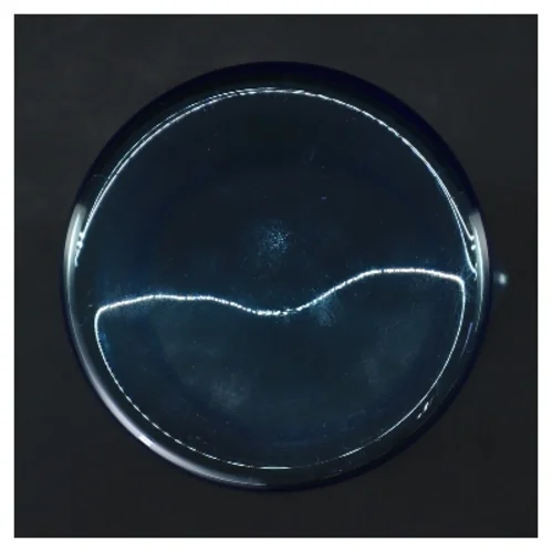 Blå glasvase fra Iittala fra Iittala (str. Ø 10 cm længde 22 cm)