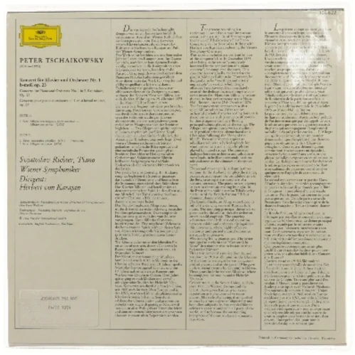 Tchaikovsky Klaverkoncert Nr. 1 vinyl