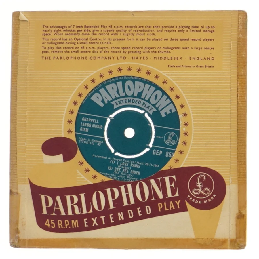 Parlophone extended play vinyler