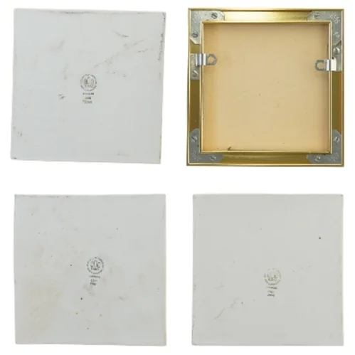 Keramiske fliser med flymotiver fra B&G (str. 4 stk 15,5x15,5 cm)