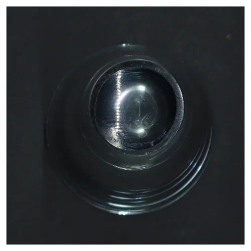 Glasvase (str. Ø 10 cm længde 18,5 cm)