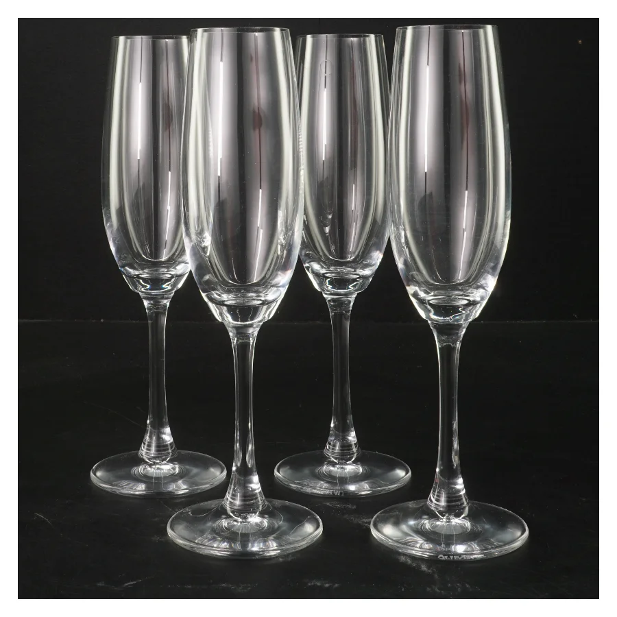 Champagneglas sæt, 4 stk fra Spiegelau (str. 4 stk Ø 4,5 cm længde 22 cm)