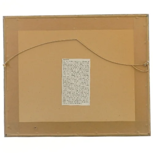 Indrammet billede af skib (str. 36x30 cm)