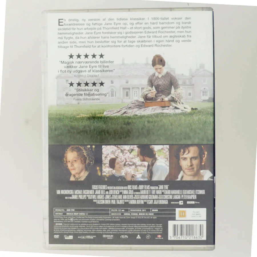 Jane Eyre med Mia Wasikowska (DVD)