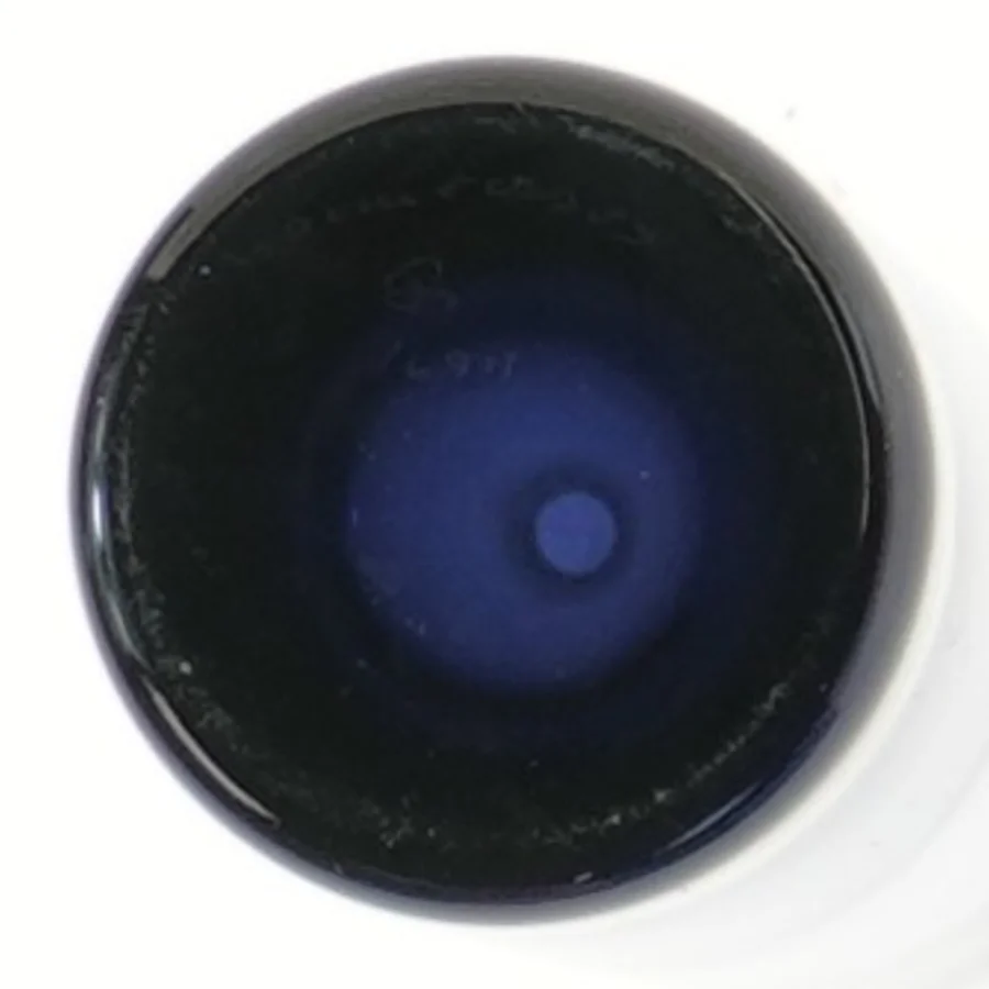 Blå glasvase (str. 17x5,5 cm)