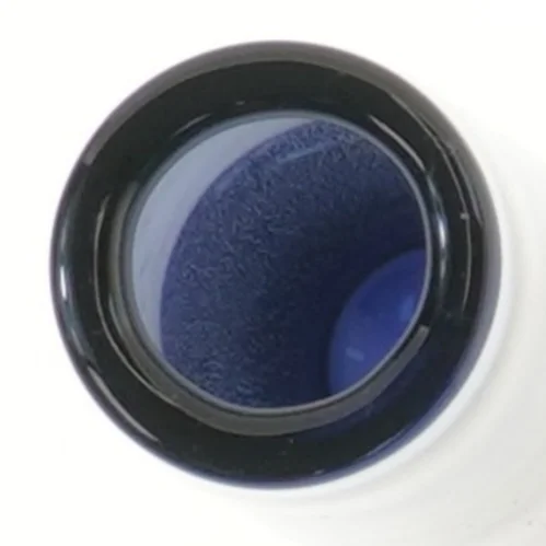 Blå glasvase (str. 17x5,5 cm)