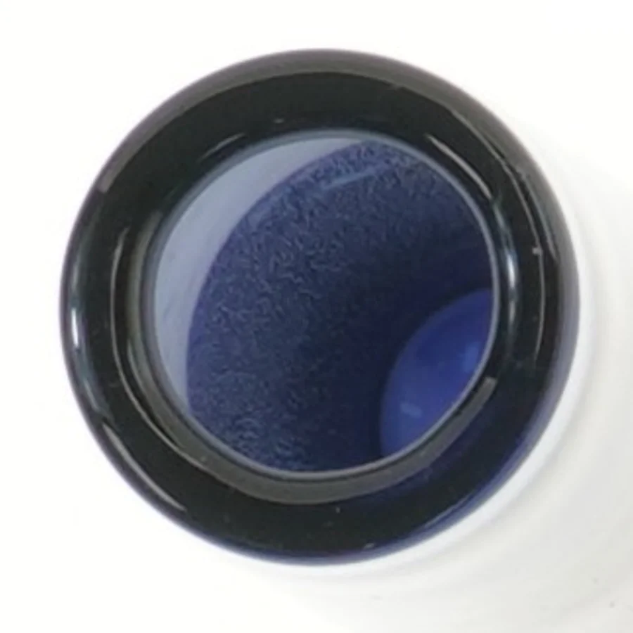 Blå glasvase (str. 17x5,5 cm)