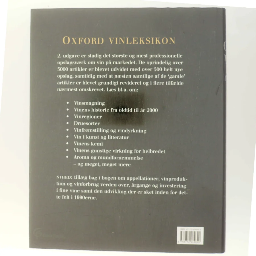 Oxford vinleksikon af Jancis Robinson (Bog)