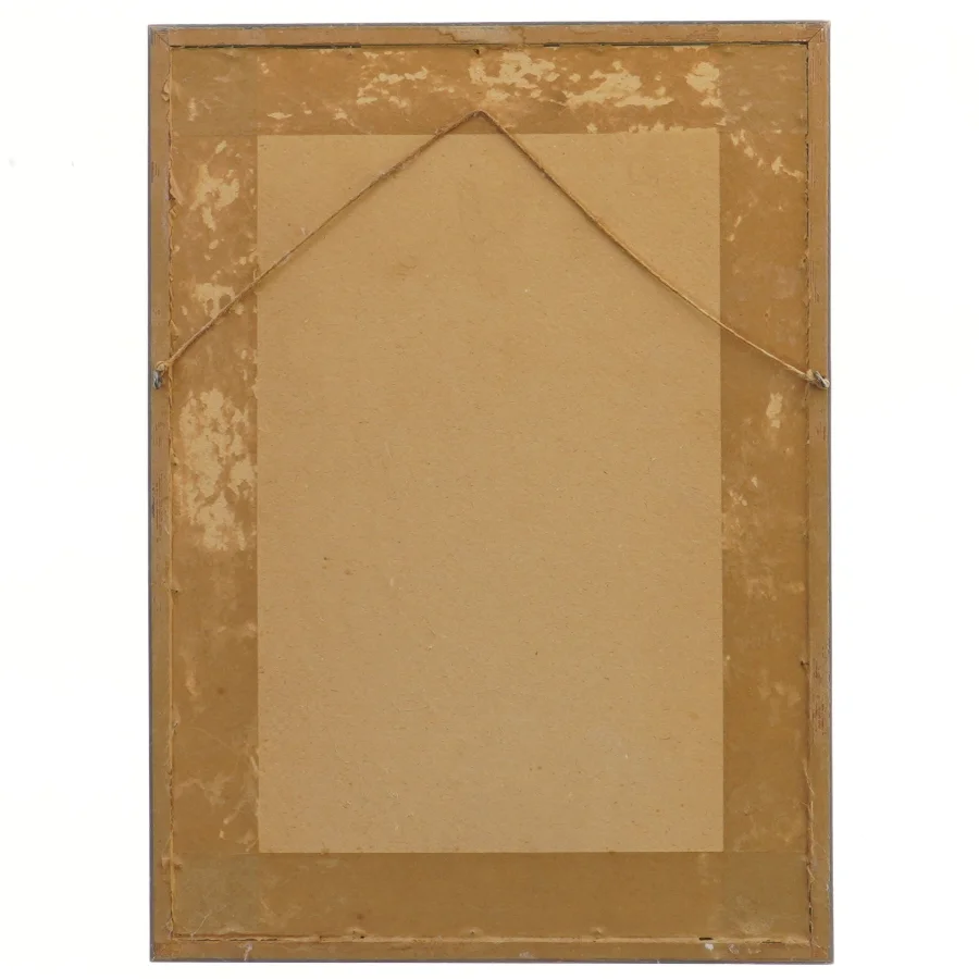 Billede af solsikke i ramme (str. 32x23 cm)