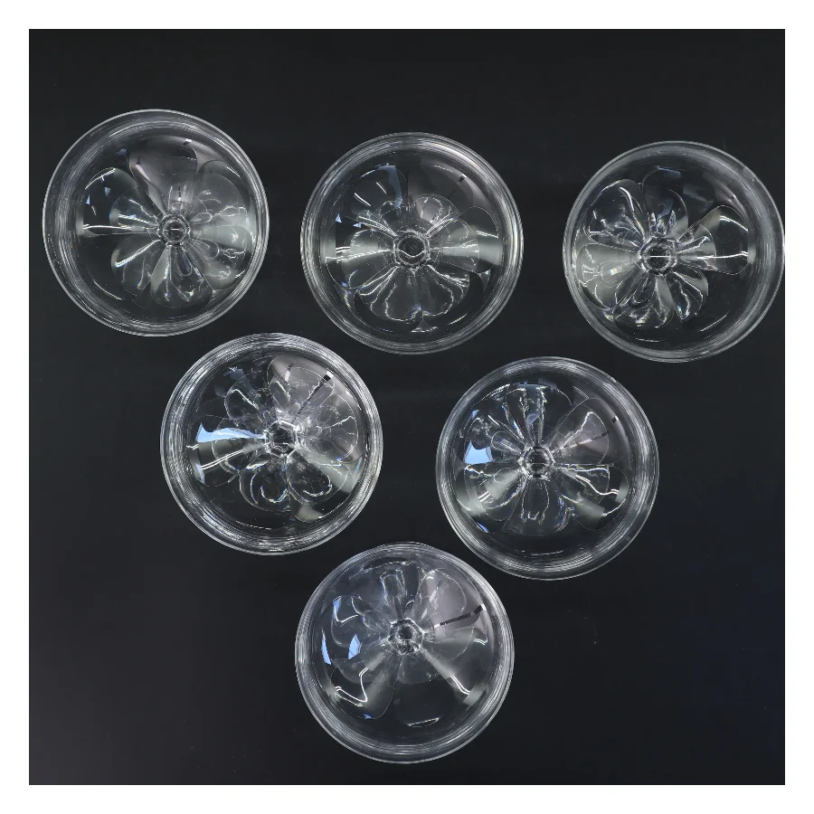 Cocktailglas, 6 stk (str. 6 stk Ø 10 cm længde 13,5 cm)