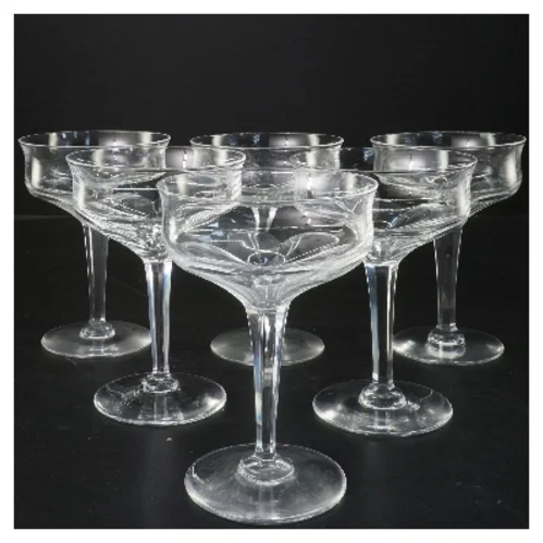 Cocktailglas, 6 stk (str. 6 stk Ø 10 cm længde 13,5 cm)