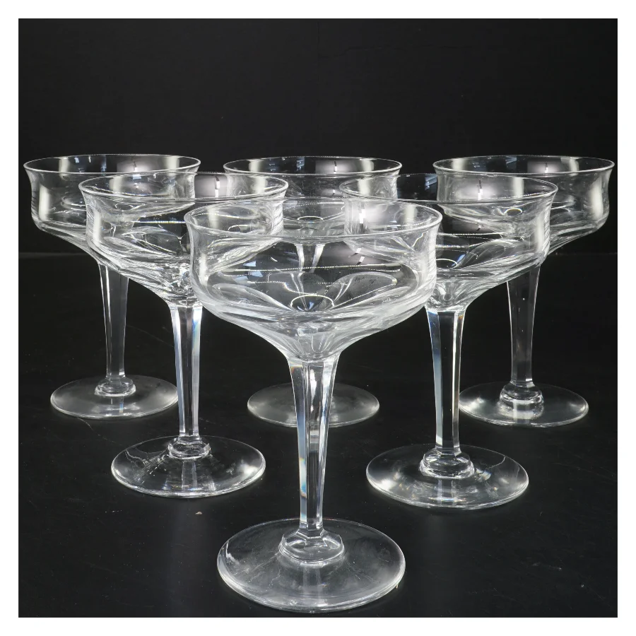 Cocktailglas, 6 stk (str. 6 stk Ø 10 cm længde 13,5 cm)