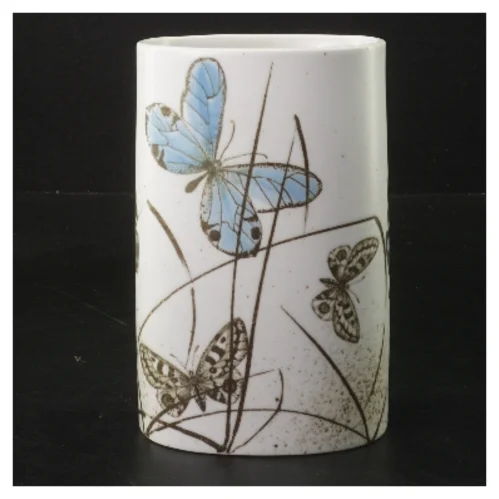 Royal Copenhagen vase med sommerfugle fra Royal Copenhagen (str. 15,5x10x7,5 cm)