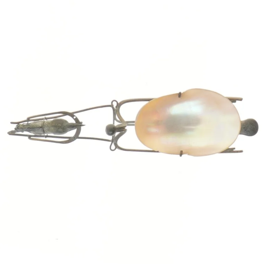 Dekorativ hestevogn med skål (str. 19 cm)