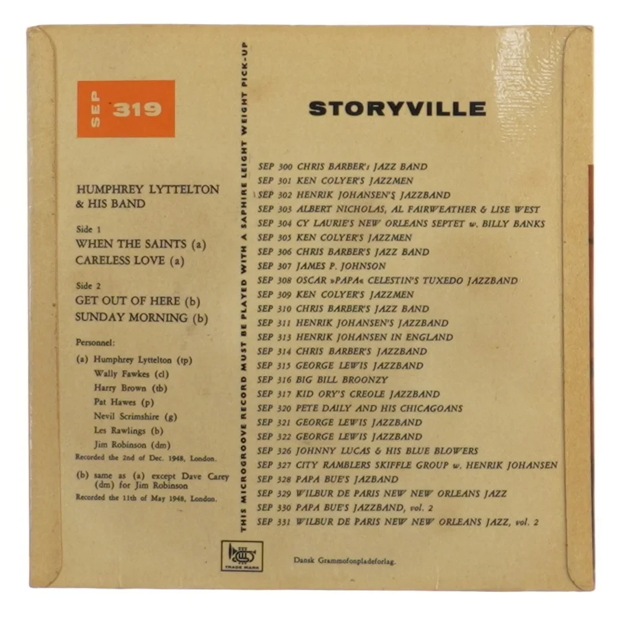 Humphrey Lyttelton jazz vinyl