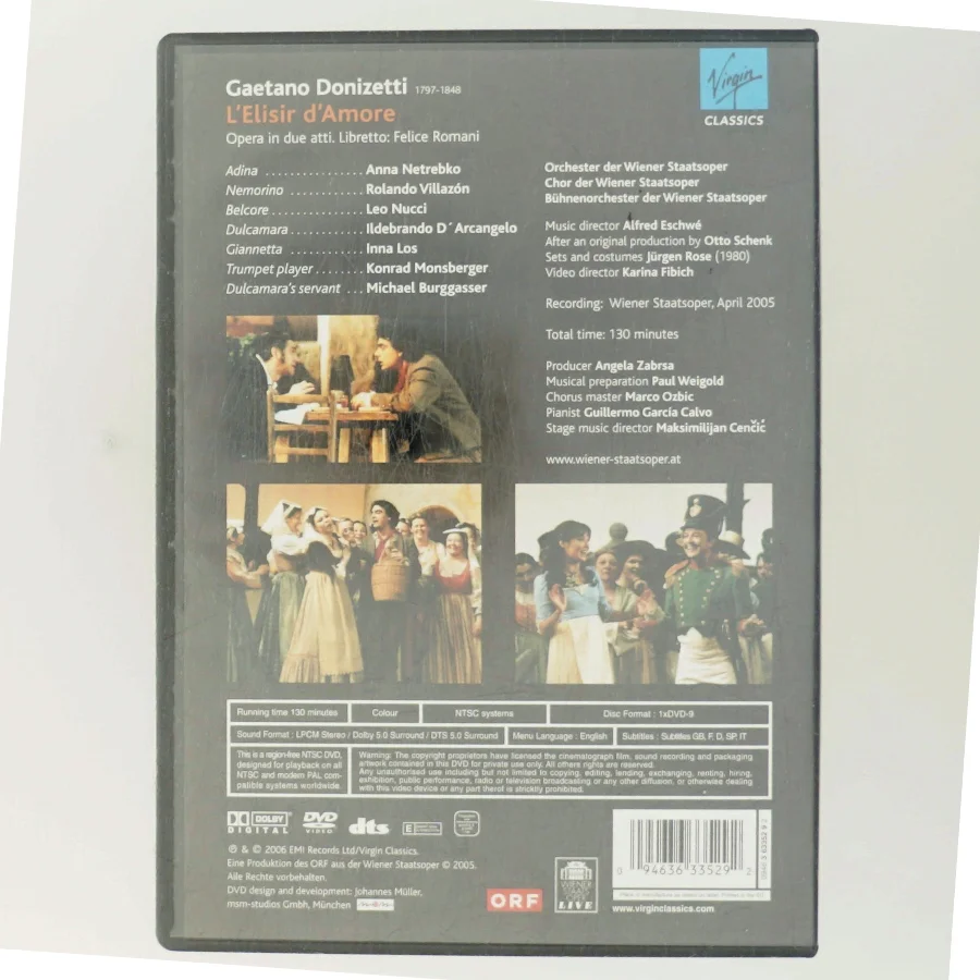 L'Elisir d'Amore med Anna Netrebko (DVD)