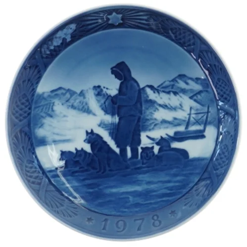 Dekorativ tallerken med 1978 motiv fra Royal Copenhagen (str. Ø 18 cm)