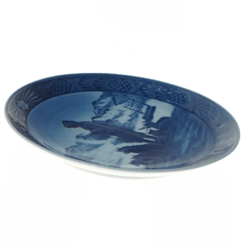 Dekorativ tallerken med 1978 motiv fra Royal Copenhagen (str. Ø 18 cm)