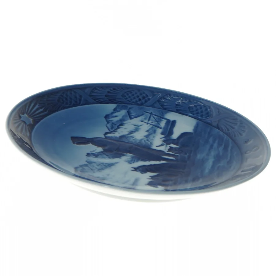 Dekorativ tallerken med 1978 motiv fra Royal Copenhagen (str. Ø 18 cm)