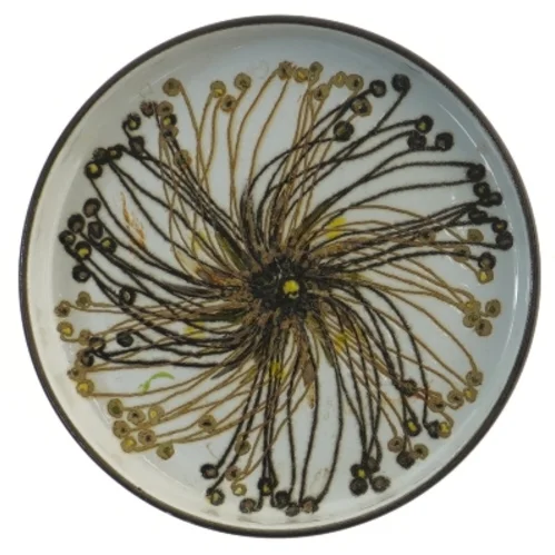 Dekorativt keramisk fad fra Royal Copenhagen (str. Ø 17 cm)