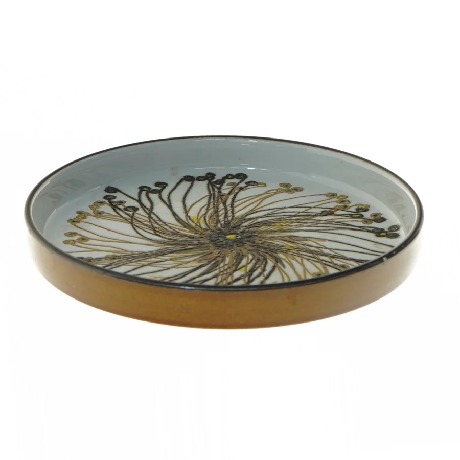 Dekorativt keramisk fad fra Royal Copenhagen (str. Ø 17 cm)
