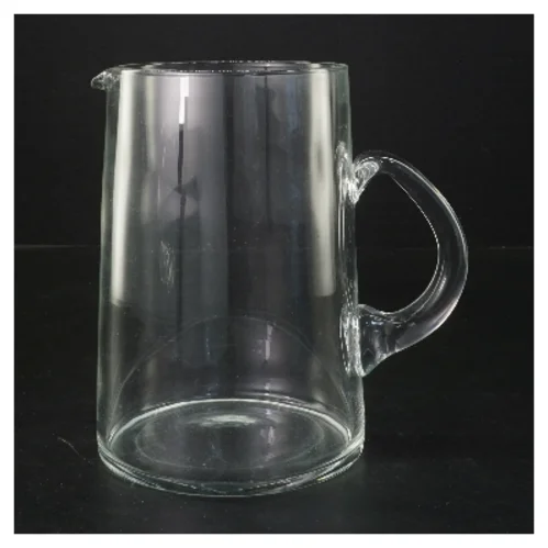 Glaskande med hank (str. Ø 10,5 cm længde 17 cm)