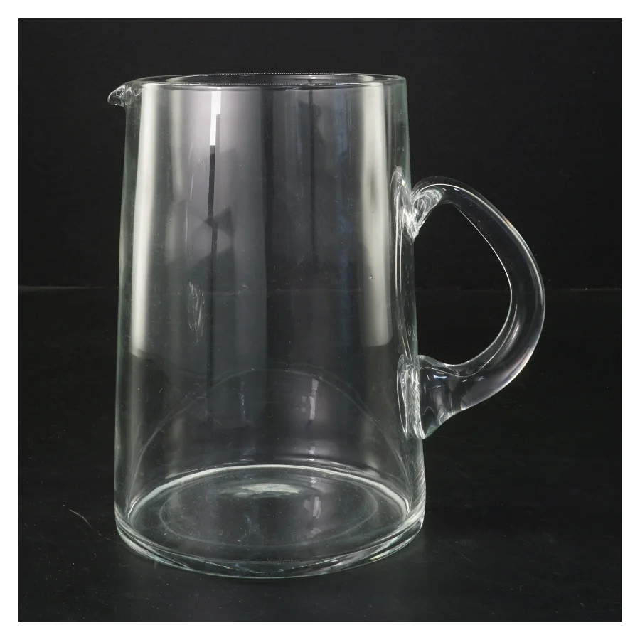 Glaskande med hank (str. Ø 10,5 cm længde 17 cm)