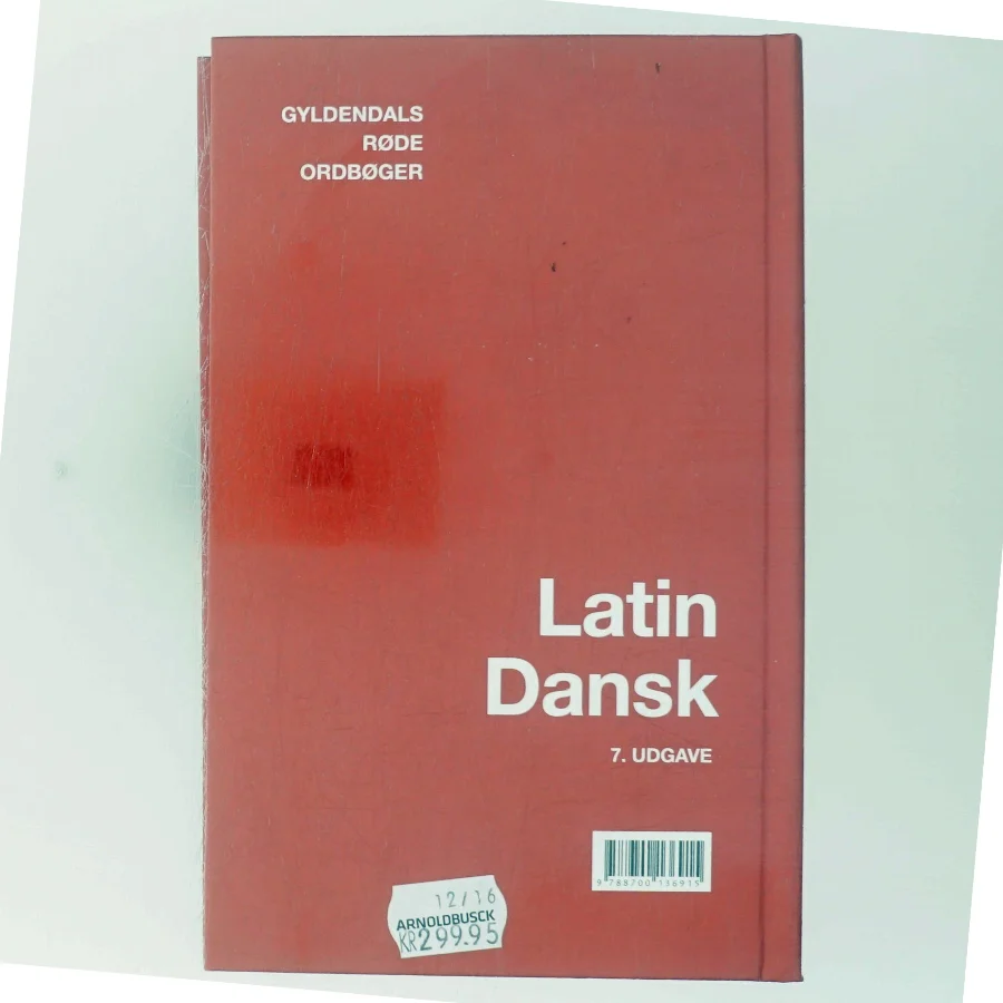 Latin-dansk ordbog af Thure Hastrup (Bog)