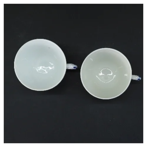 Kaffekopper med blå blomst motiv fra Royal Copenhagen (str. 2 stk Ø 8,5 cm)