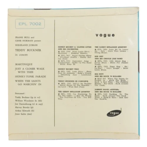 Teddy Buckner album cover fra Vogue