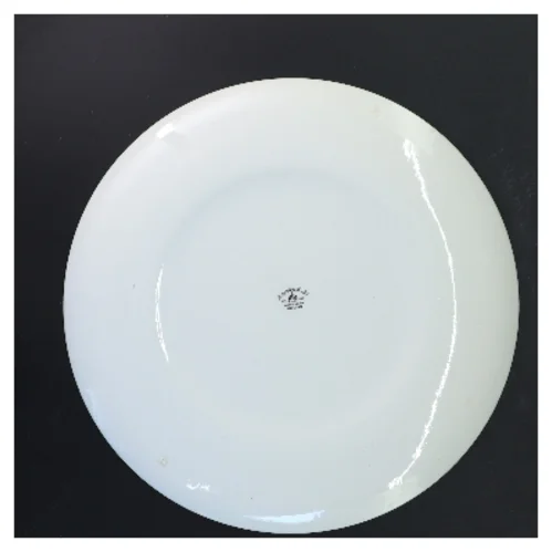 Tallerken med blomster (str. Ø 28 cm)