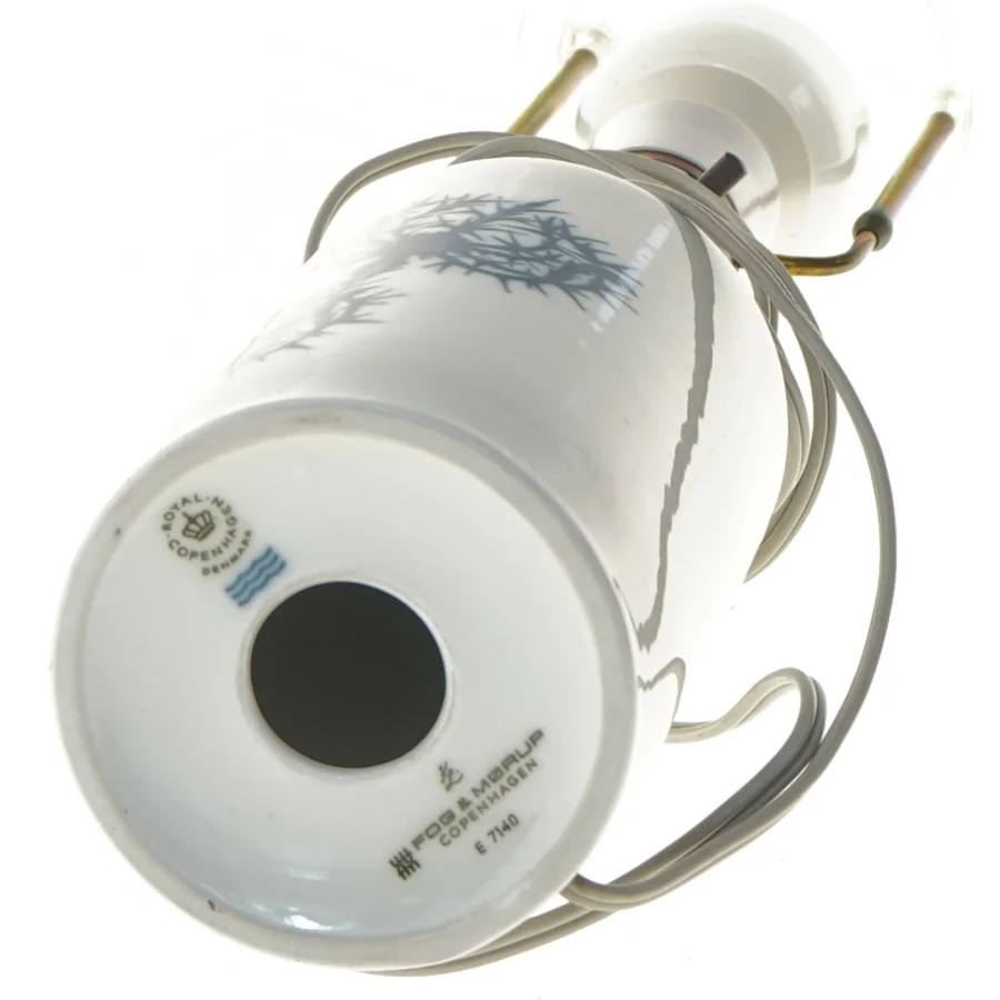 Bordlampe med porcelæn base fra Royal Copenhagen (str. 40 cm)