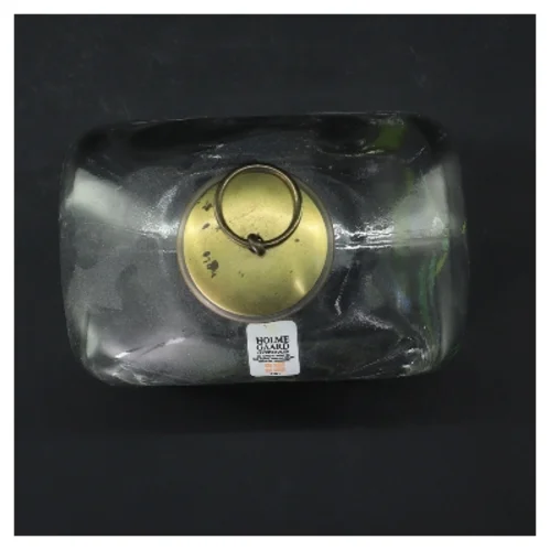 Glasflaske med låg fra Holmegaard (str. 18 cm)