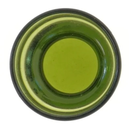 Grøn glas vase (str. Ø 7,5 cm længde 6,5 cm)