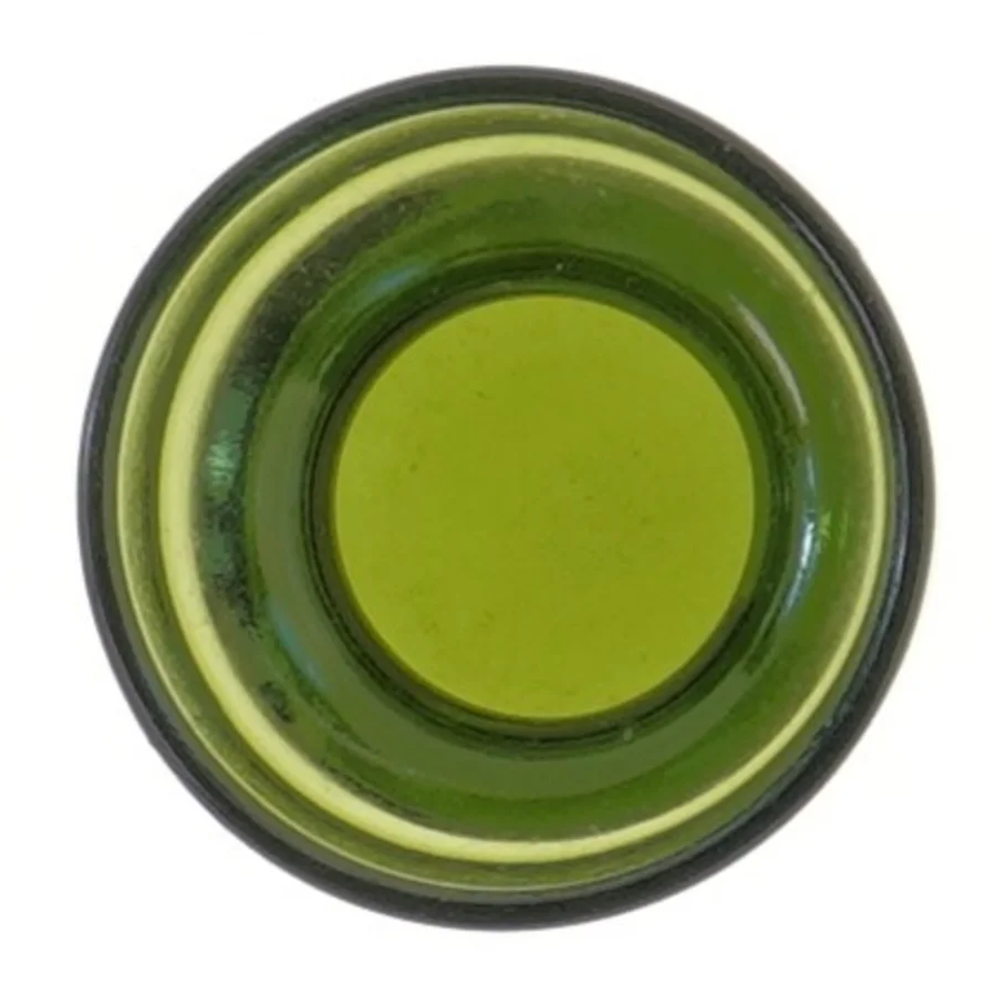 Grøn glas vase (str. Ø 7,5 cm længde 6,5 cm)