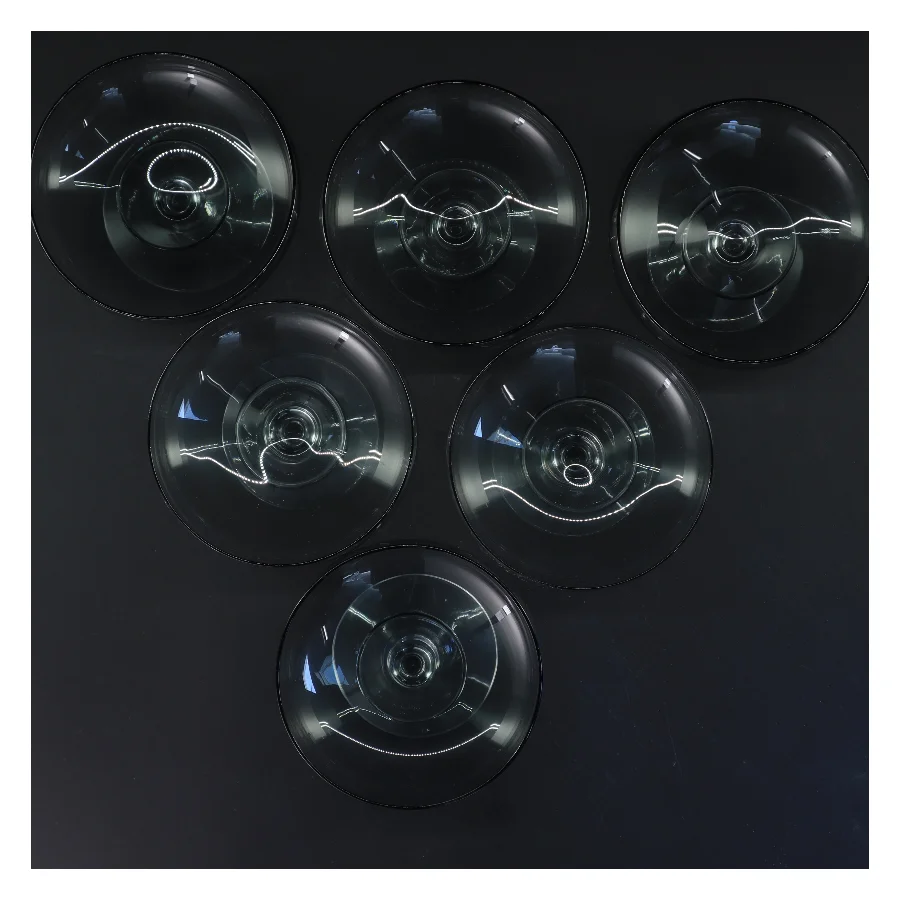 Sæt af 6 glas skåle (str. 6 stk Ø 11 cm længde 9,5 cm)